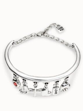 UNO de 50 Bracelet • DRAGONFLY LOVE • Silver plated • Size M